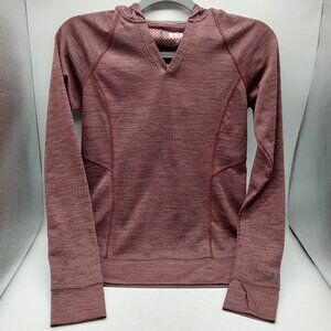 REI Co-op Women’s Size XS Long Sleeve Shirt Rust Hooded V-Neck